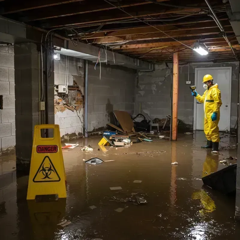 Flooded Basement Electrical Hazard in Pulaski County, KY Property